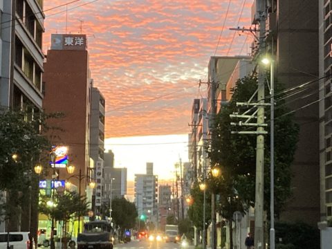 名古屋で変わった空模様